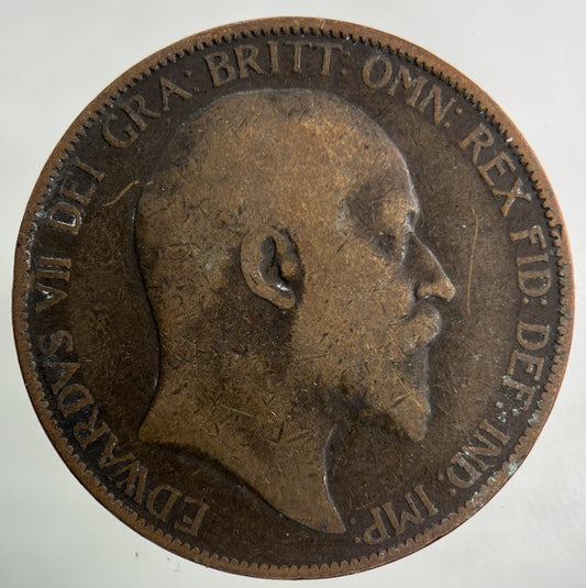1906 Edward VII One Penny Coin | Collectable Grade