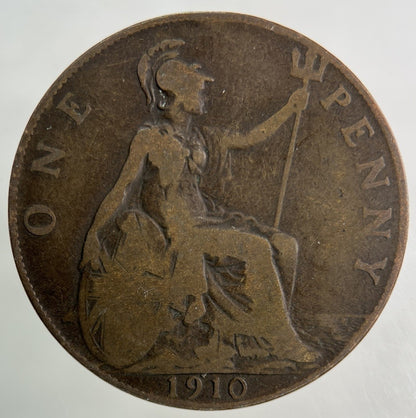 1910 Edward VII One Penny Coin | Collectable Grade