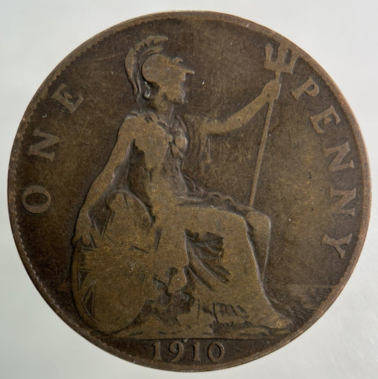 1910 Edward VII One Penny Coin | Collectable Grade