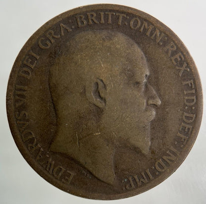 1910 Edward VII One Penny Coin | Collectable Grade