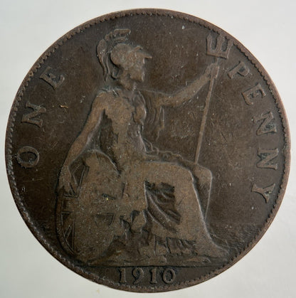 1910 Edward VII One Penny Coin | Collectable Grade