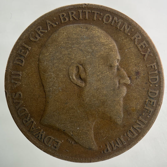 1908 Edward VII One Penny Coin | Collectable Grade