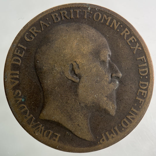 1910 Edward VII One Penny Coin | Collectable Grade