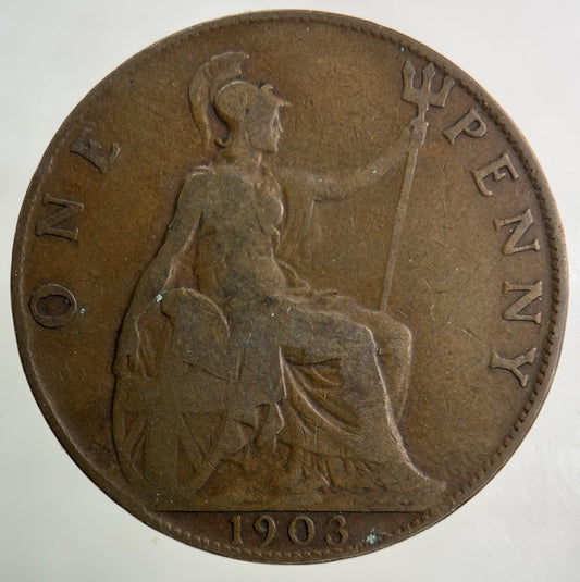 1903 Edward VII One Penny Coin | Collectable Grade