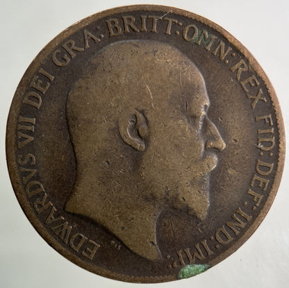 1910 Edward VII One Penny Coin | Collectable Grade