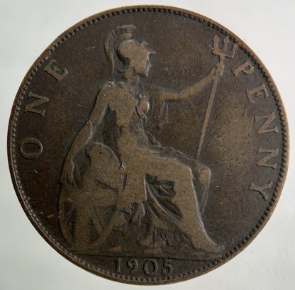 1905 Edward VII One Penny Coin | Collectable Grade