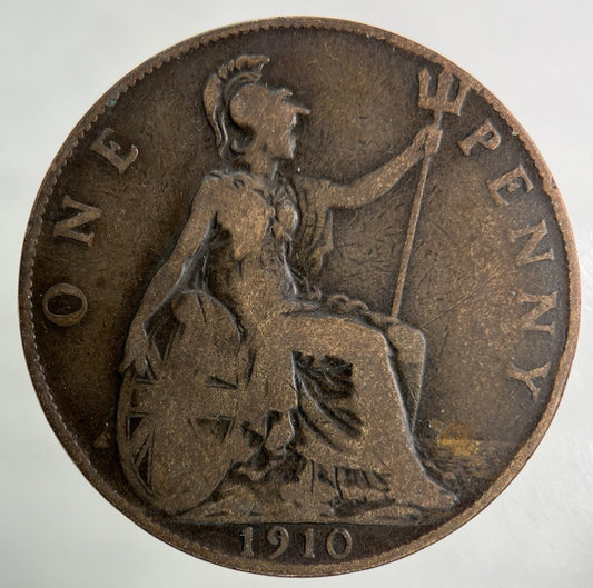 1910 Edward VII One Penny Coin | Collectable Grade