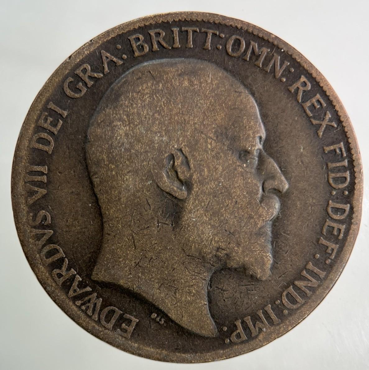 1910 Edward VII One Penny Coin | Collectable Grade