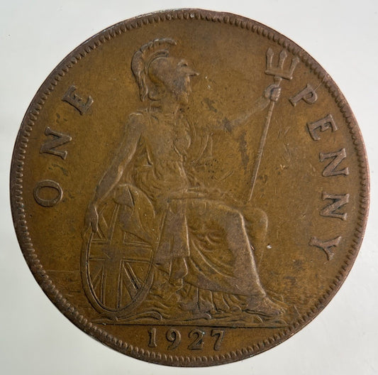 1927 George V One Penny Coin | Very High Grade