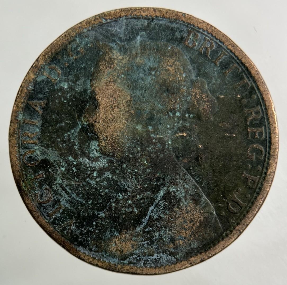 1862 Victoria Half-Penny Coin | Fair Grade