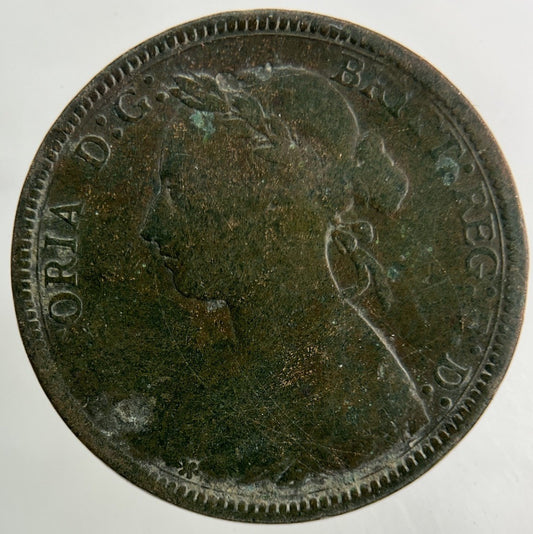 1886 Victoria Half-Penny Coin | Collectable Grade