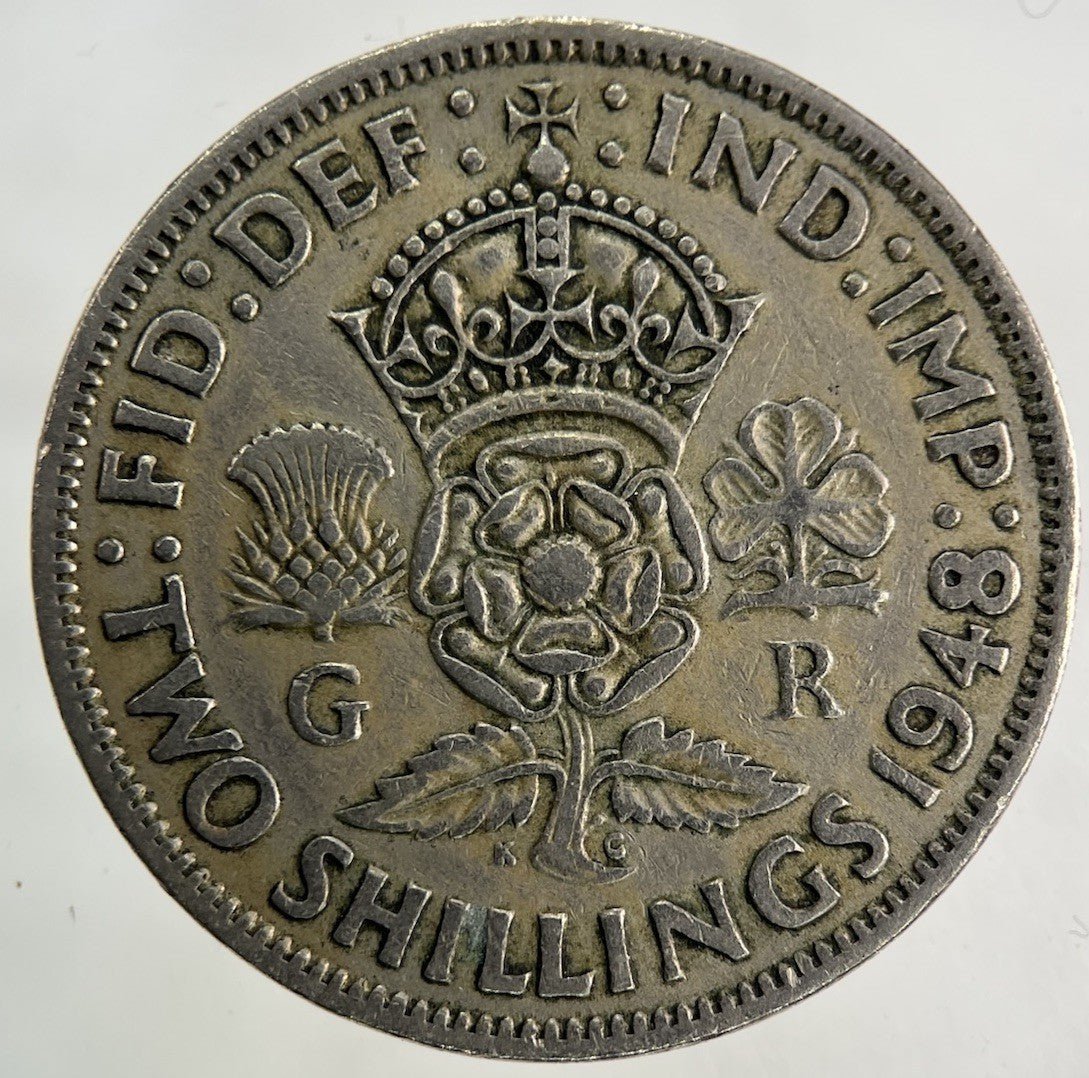 1948 George VI Florin Coin | Fine Collectable Grade
