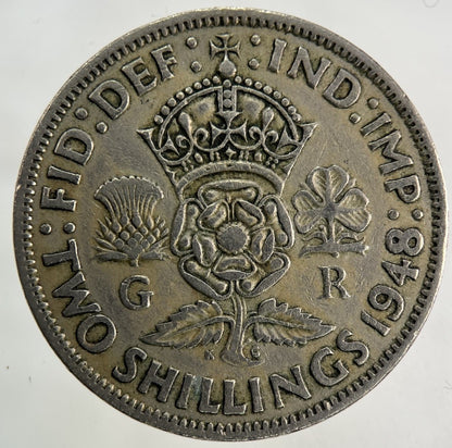 1948 George VI Florin Coin | Fine Collectable Grade