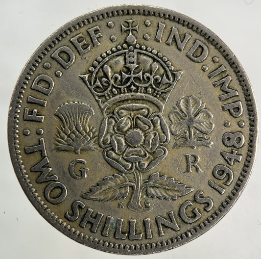 1948 George VI Florin Coin | Fine Collectable Grade