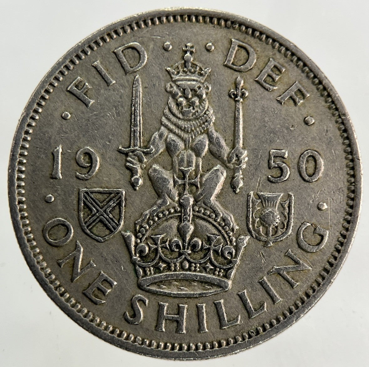 1950 George VI Shilling Coin | Fine Collectable Grade