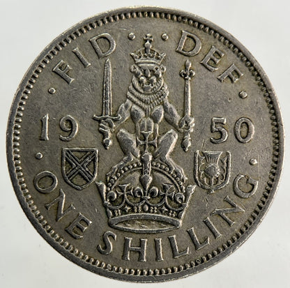 1950 George VI Shilling Coin | Fine Collectable Grade