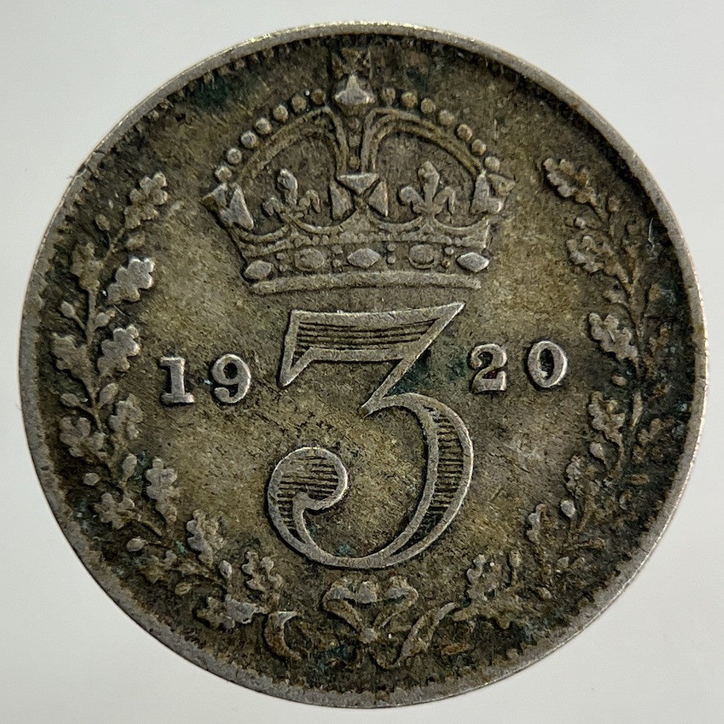 1920 George V Threepence Silver Coin | Fine Collectable Grade