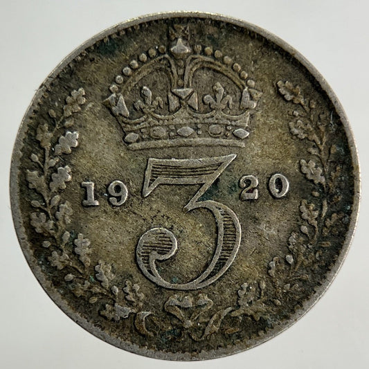 1920 George V Threepence Silver Coin | Fine Collectable Grade