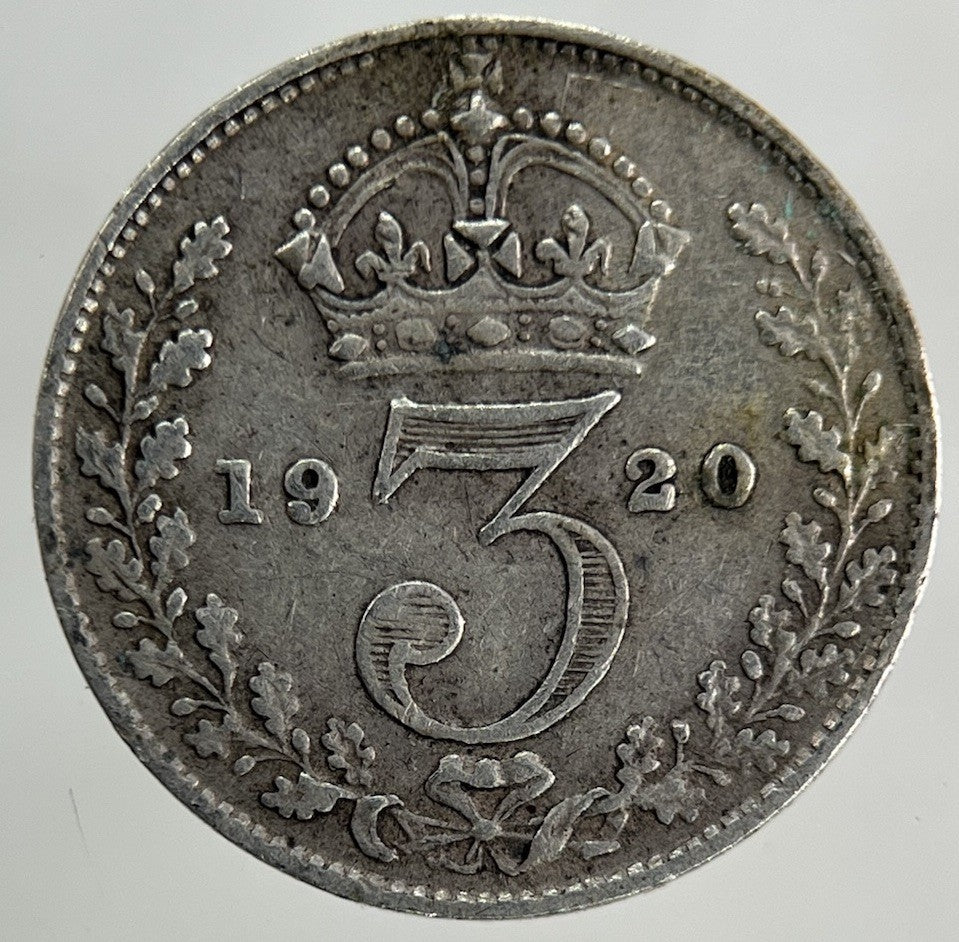 1920 George V Threepence Silver Coin | Fine Collectable Grade