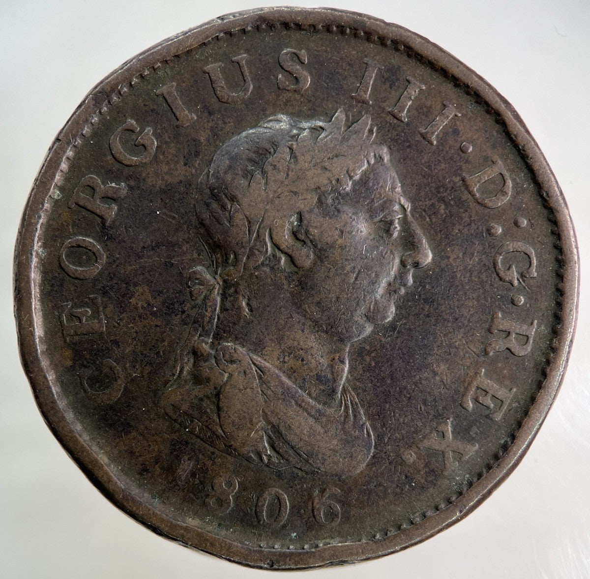 1806 George III 3rd One Penny Coin | Collectable Grade