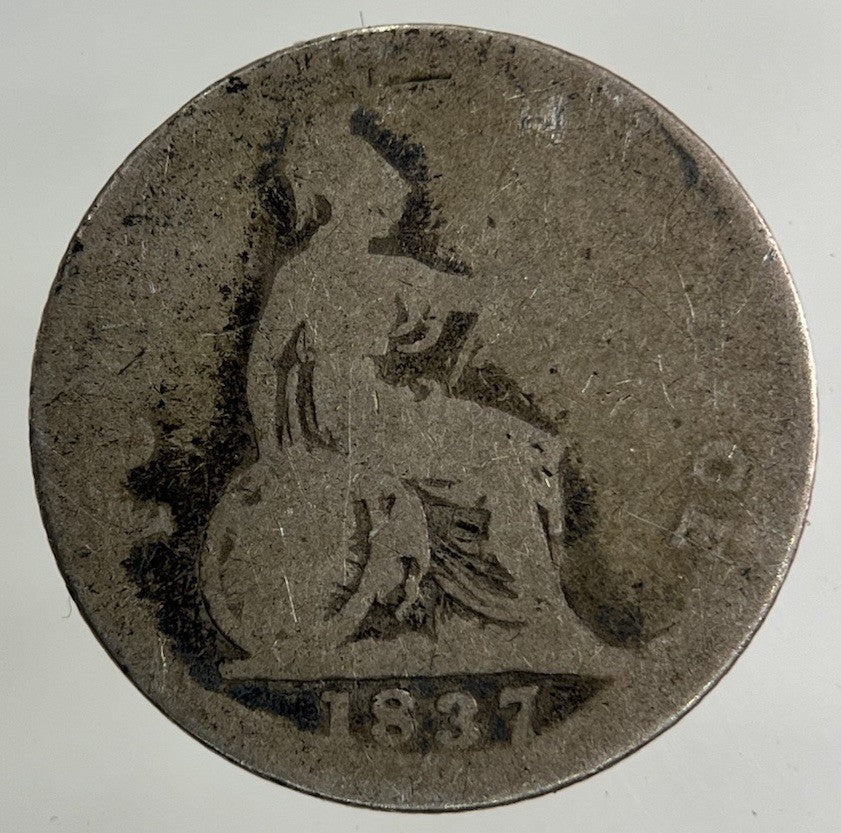 1837 William IV Groat Four-Pence Silver Coin | Fair Grade