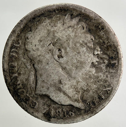1816 George III 3rd Sixpence Silver Coin | Fair Grade