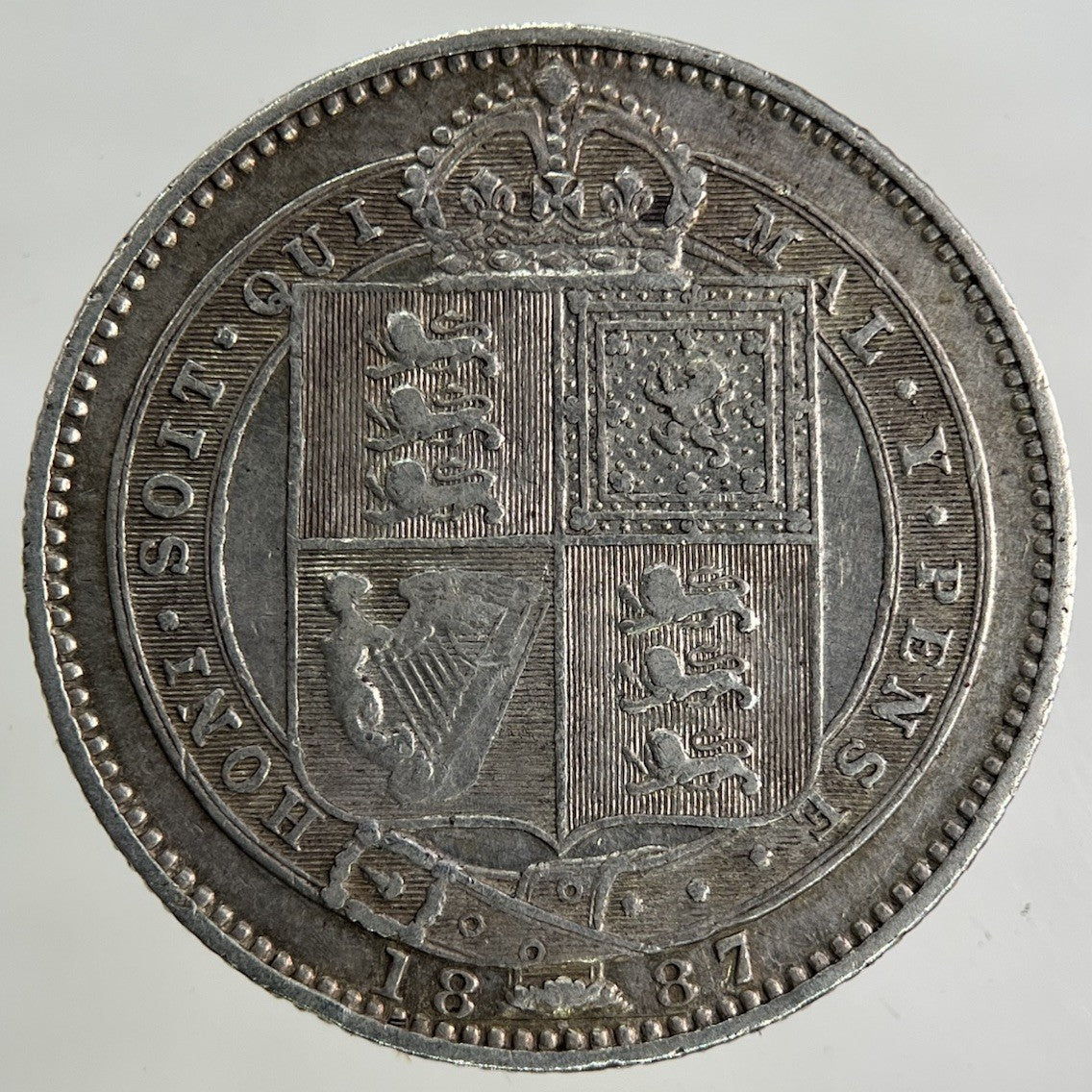 1887 Victoria Shilling Silver Coin | Fine Collectable Grade