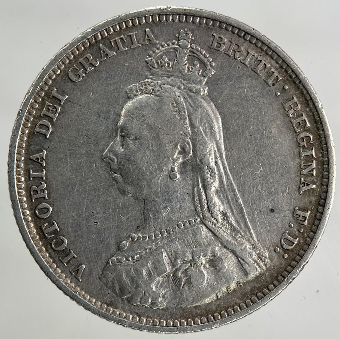 1887 Victoria Shilling Silver Coin | Fine Collectable Grade