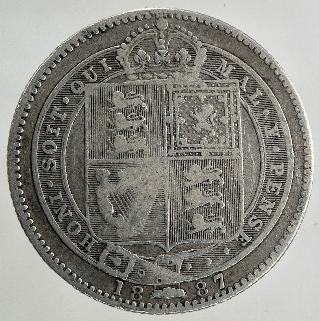 1887 Victoria Shilling Silver Coin | Collectable Grade