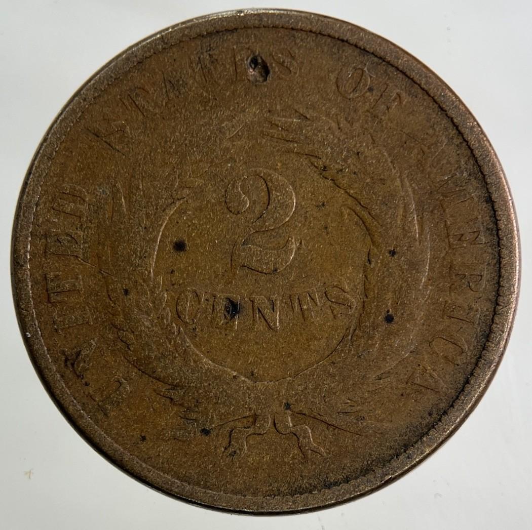 1867 US USA 2 Cents Coin | Collectable Grade