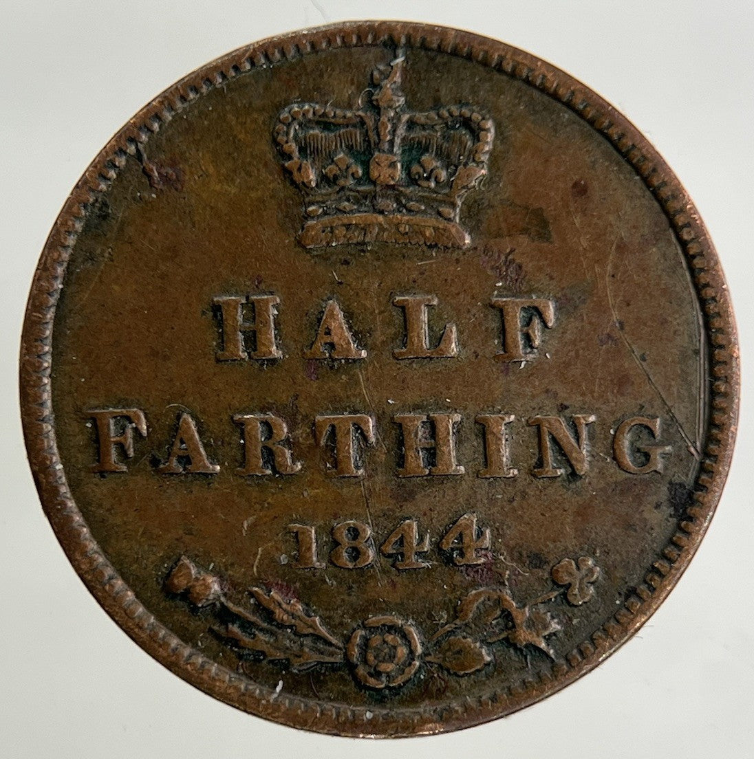 1844 Victoria Half Farthing Coin | Fine Collectable Grade