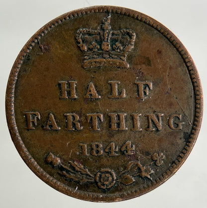 1844 Victoria Half Farthing Coin | Fine Collectable Grade