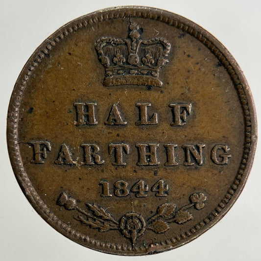 1844 Victoria Half Farthing Coin | Fine Collectable Grade