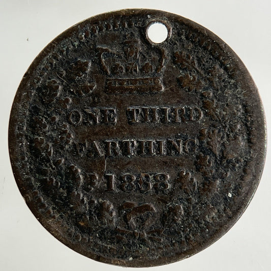 1868 Victoria One Third 1/3 Farthing Coin | Fine Collectable Grade
