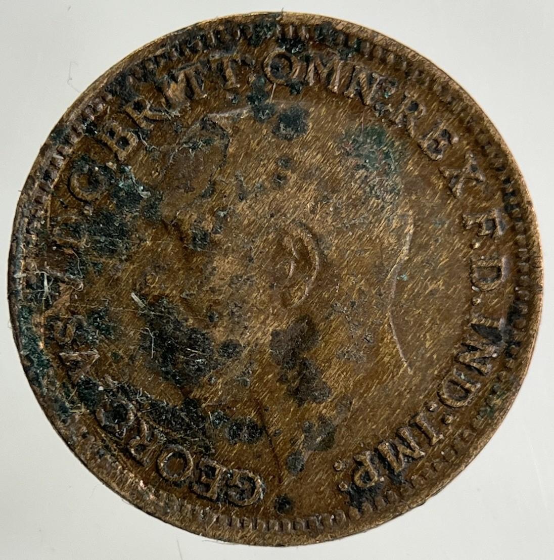 1913 George V One Third 1/3 Farthing Coin | Fine Collectable Grade