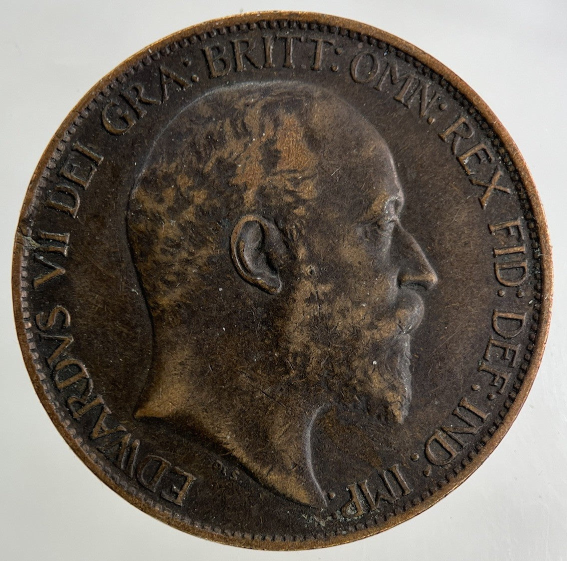1907 Edward VII Half-Penny Coin | Fine Collectable Grade