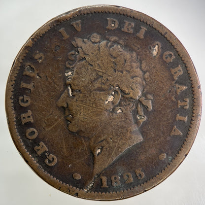 1825 George IV One Penny Coin | Collectable Grade