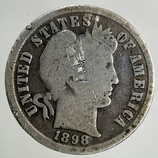 1898 US USA One Dime Silver Coin | Collectable Grade