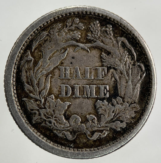 1872 US USA Half Dime Silver Coin | Fine Collectable Grade