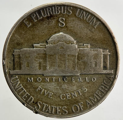 1943-S US USA War Nickel Silver Coin | Fine Collectable Grade