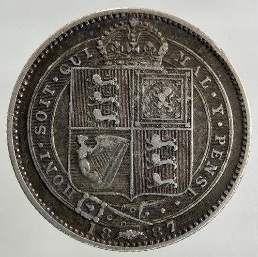 1887 Victoria Shilling Silver Coin | Collectable Grade