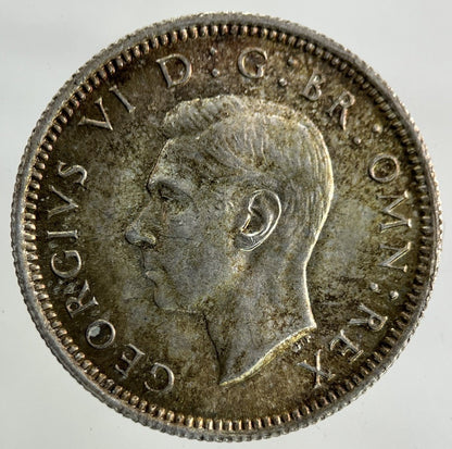 1945 George VI Sixpence Silver Coin | Fine Collectable Grade