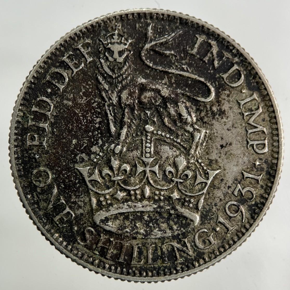 1931 George V Shilling Silver Coin | Fine Collectable Grade
