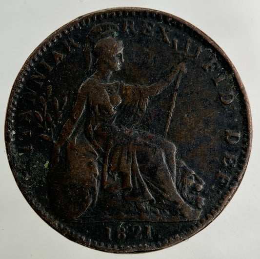 1821 George IV Farthing Coin | Fine Collectable Grade