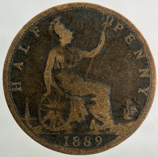 1889 Victoria Half-Penny Coin | Collectable Grade