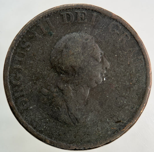 1799 George III 3rd Half-Penny Coin | Fair Grade