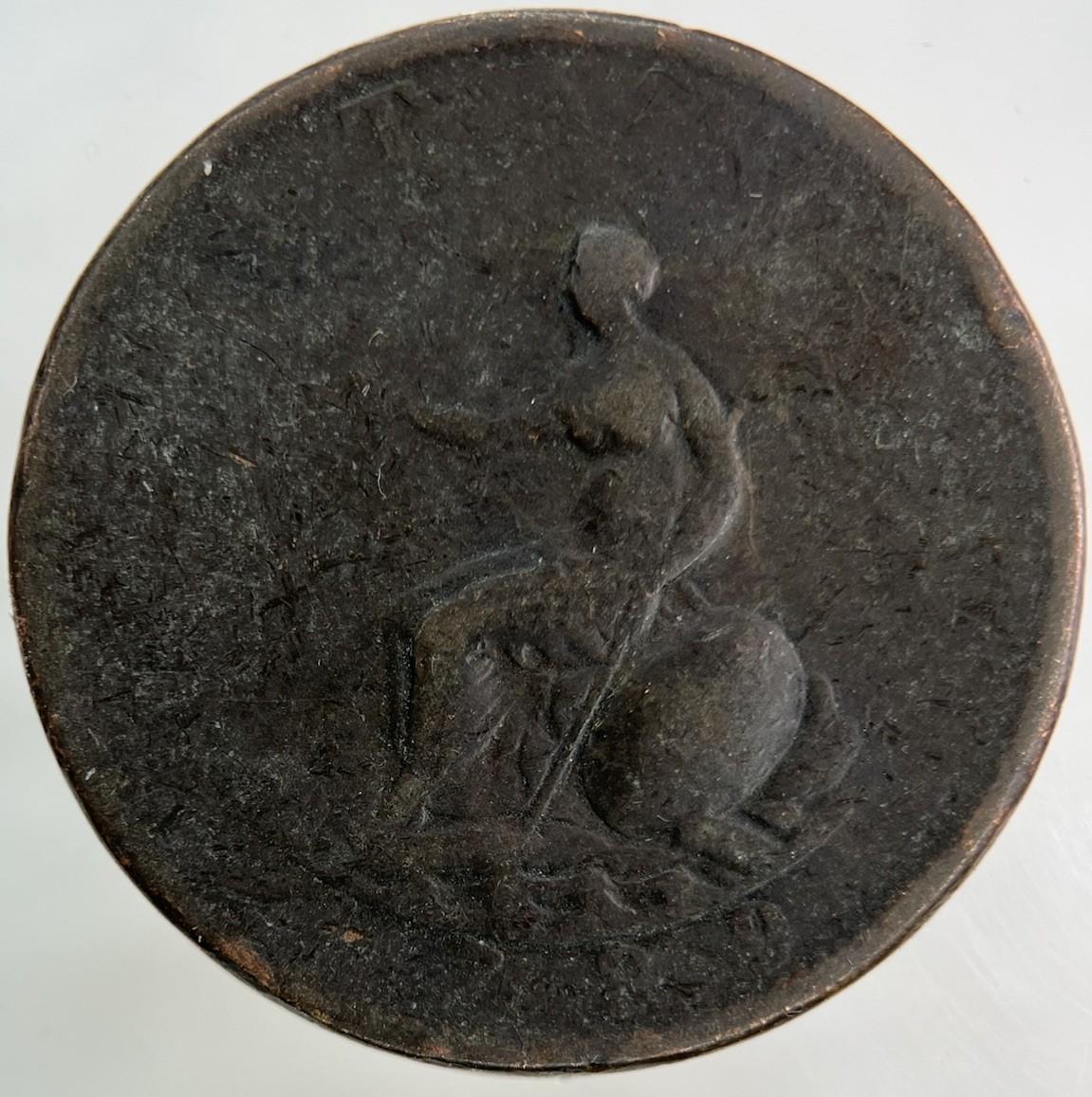 1799 George III 3rd Half-Penny Coin | Fair Grade