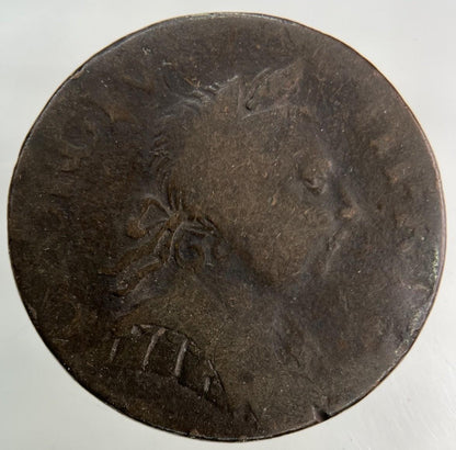 1774 George III 3rd Half-Penny Coin | Collectable Grade