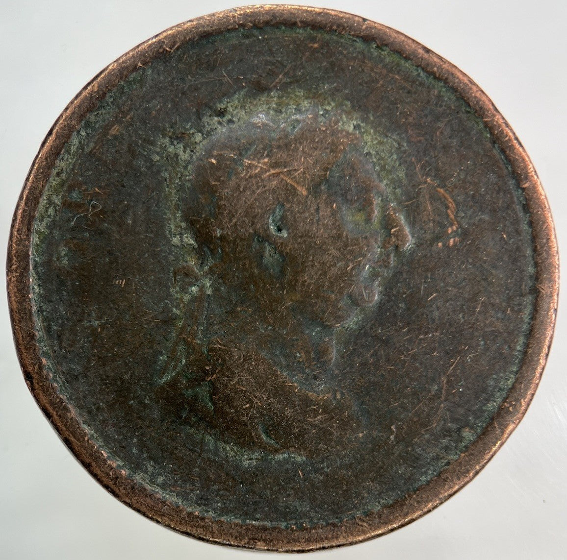 British George III 3rd One Penny Coin | Worn Grade