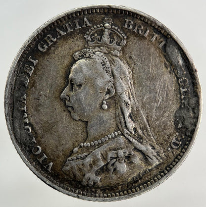 1887 Victoria Shilling Silver Coin | Fine Collectable Grade